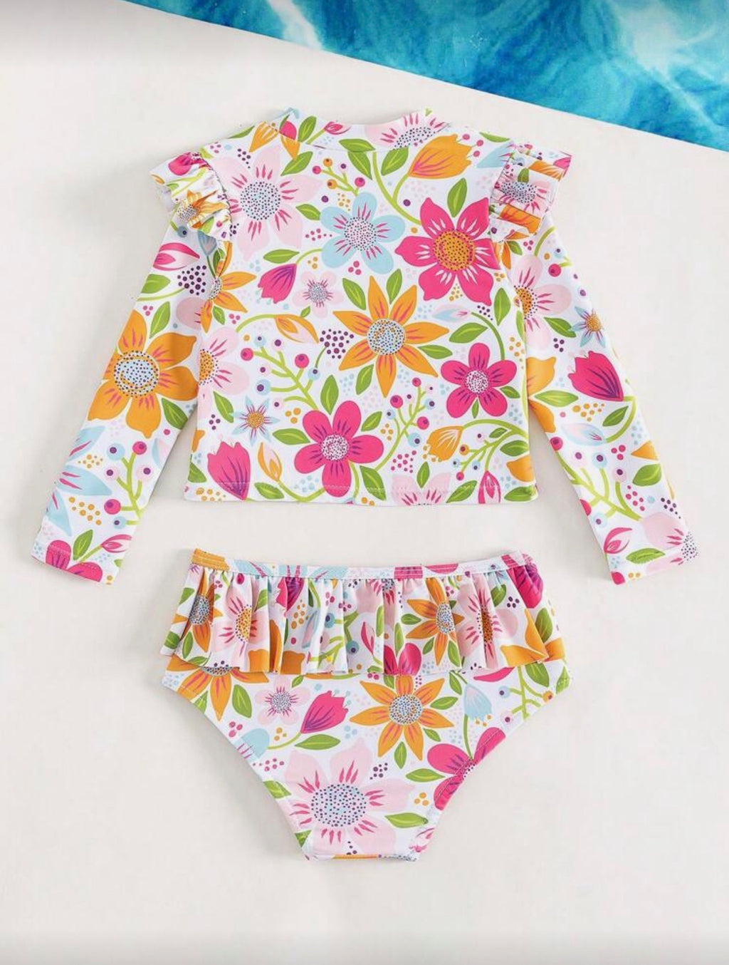 Traje de Baño Infantil Floral Splash
