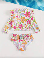 Traje de Baño Infantil Floral Splash