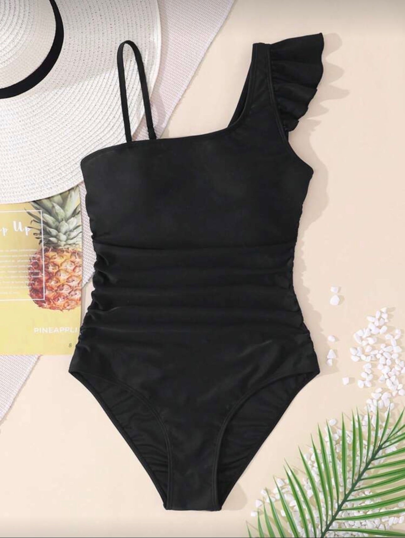 Traje de Baño Infantil Noir Ruffle