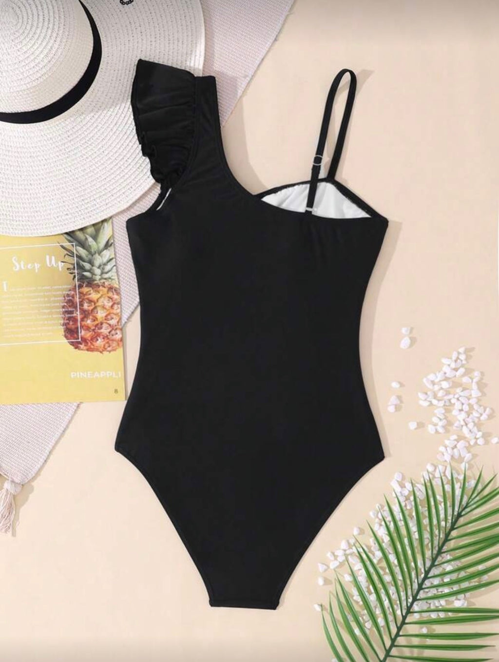 Traje de Baño Infantil Noir Ruffle
