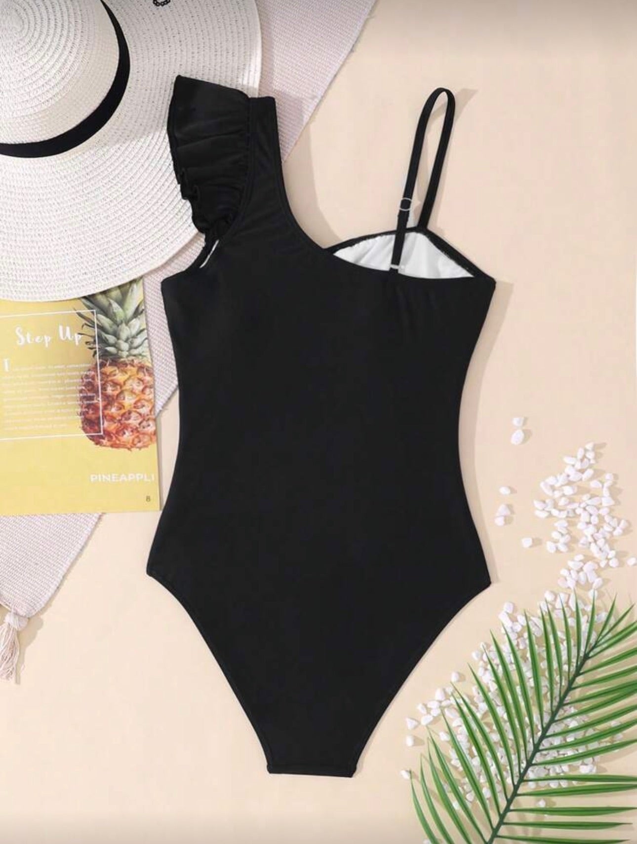 Traje de Baño Infantil Noir Ruffle