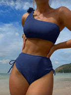 Traje de Baño Femenino Ocean Blue Rib