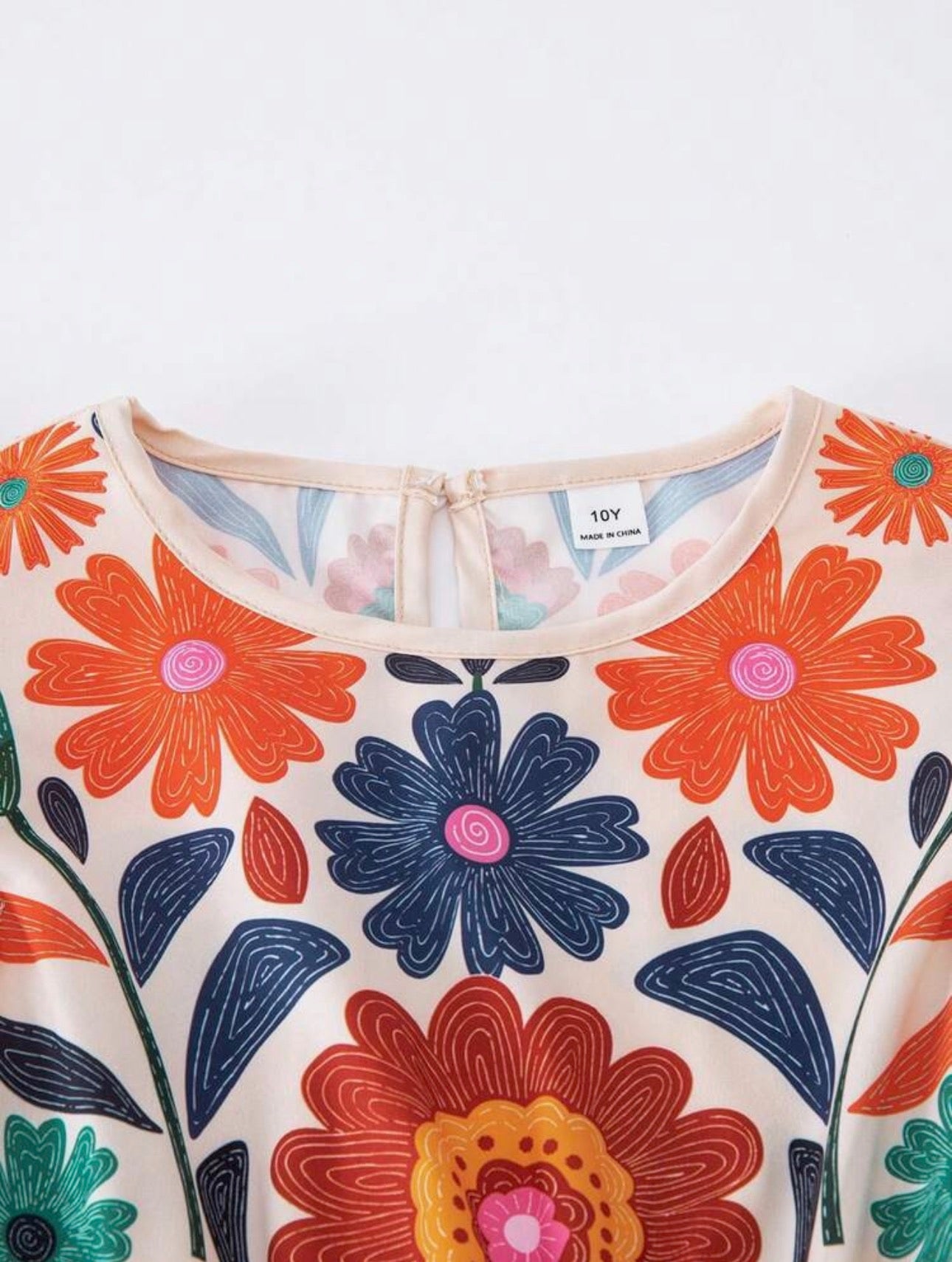 Vestido Infantil Jardín Encantado
