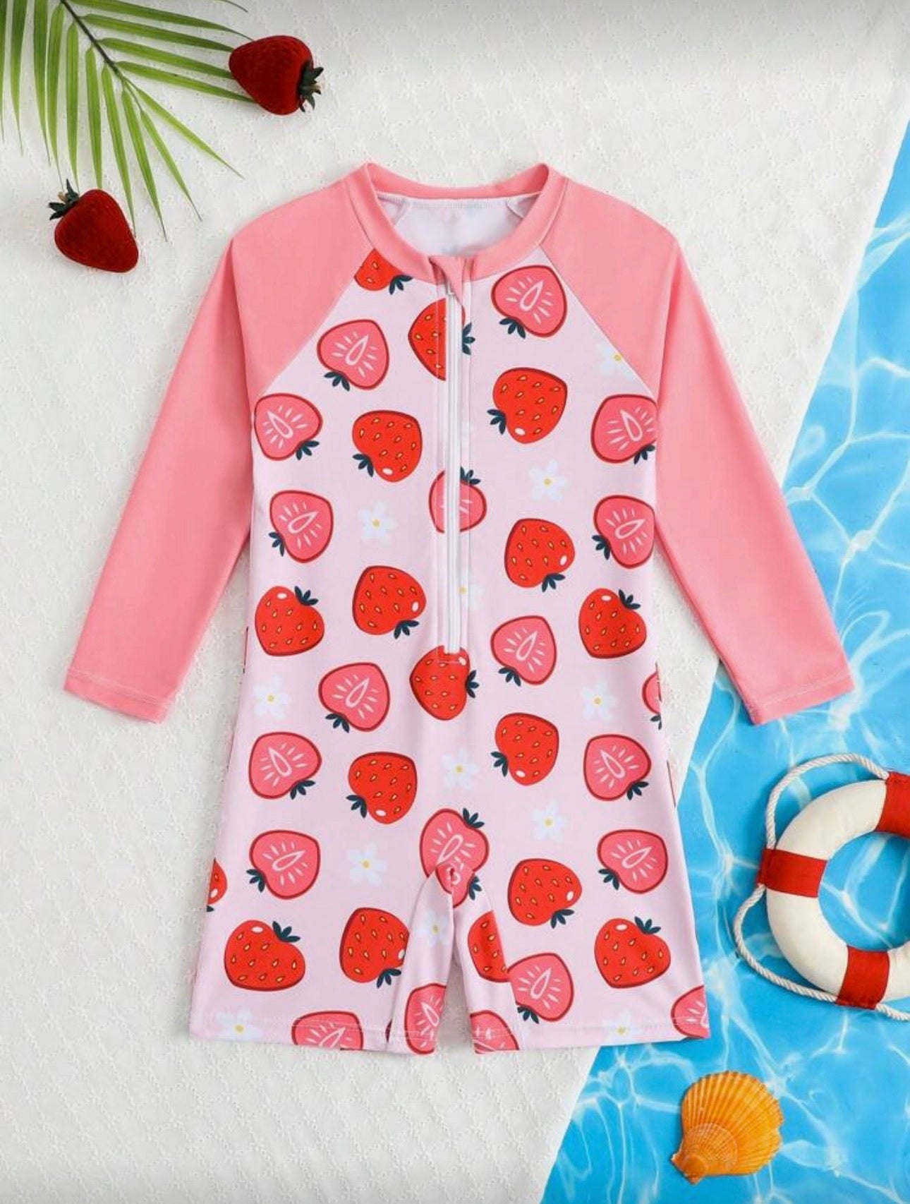 Traje de Baño Infantil Strawberry Splash