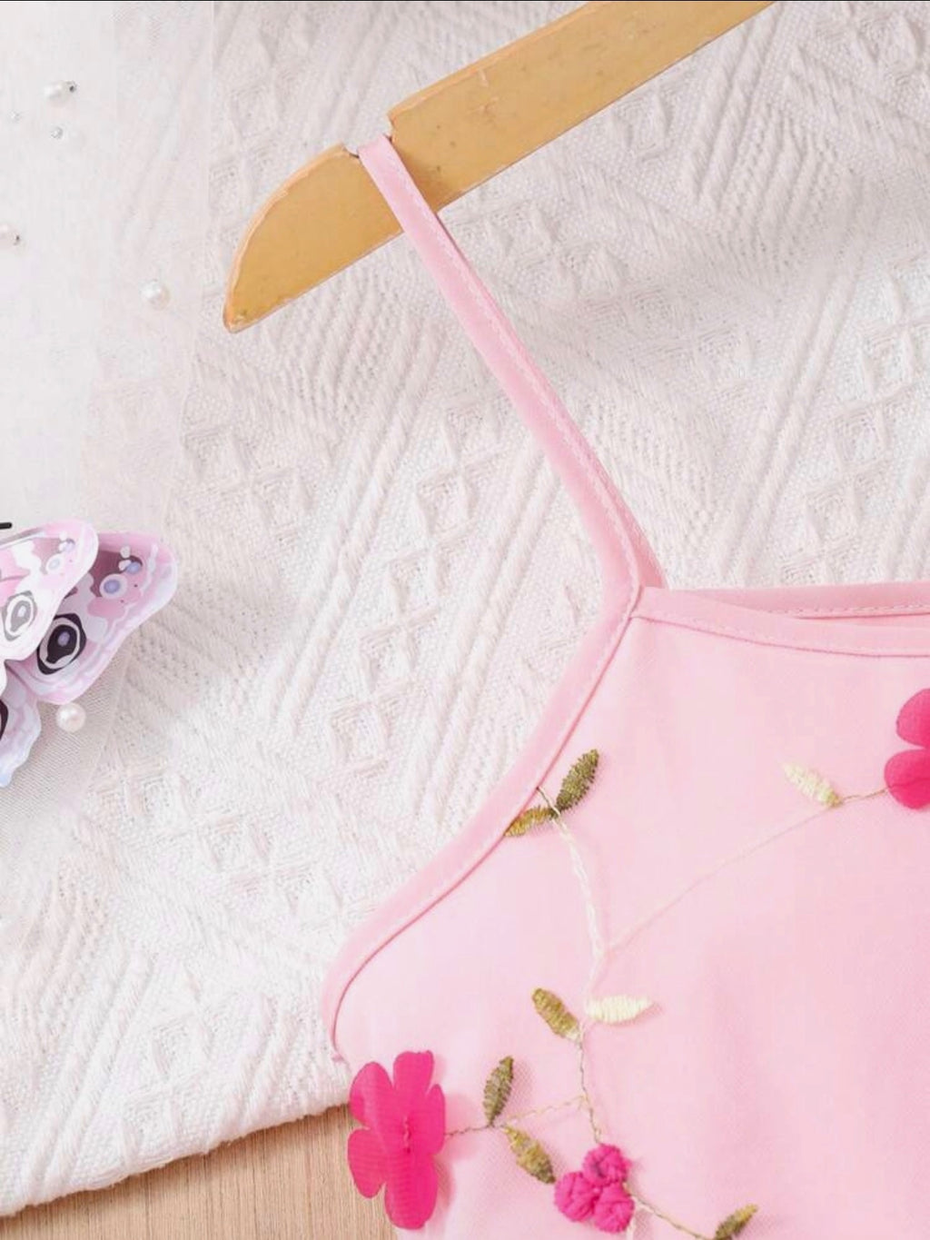 Vestido Infantil Princesa Floral Rosa