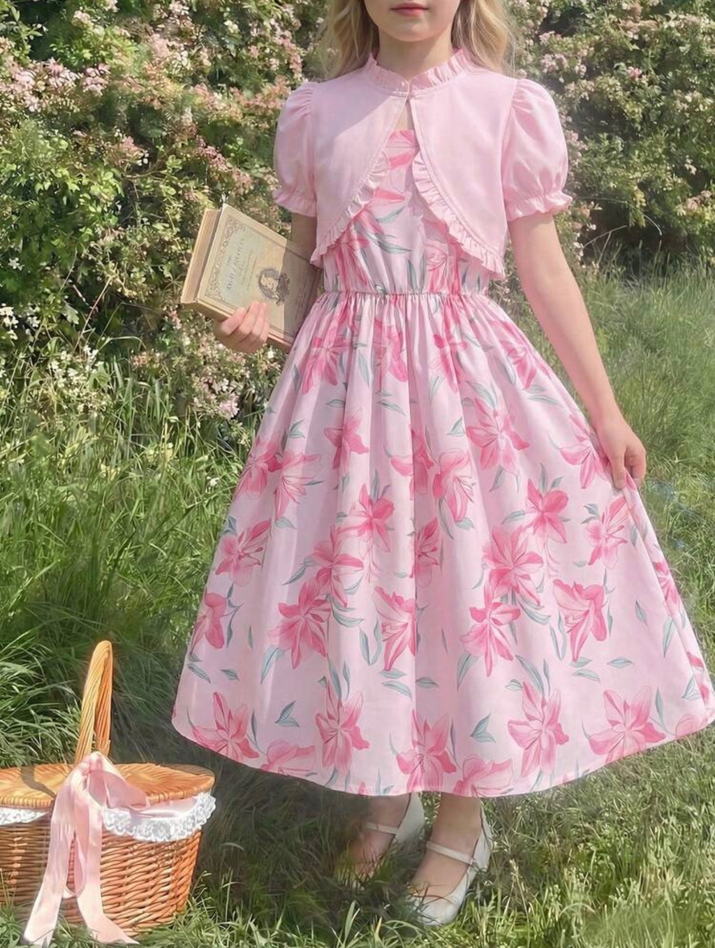 Vestido Infantil Jardín de Ensueño