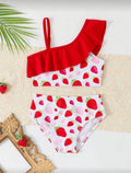 Traje de Baño Infantil Strawberry Ruffle