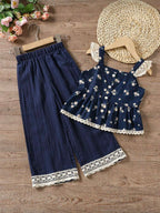 Conjunto infantil Navy Artisan Bloom