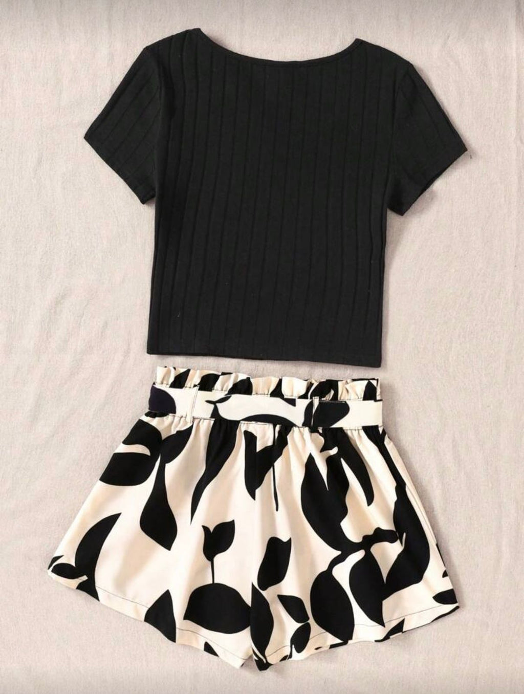 Conjunto Juvenil Monochrome Leaf Chic