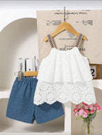 Conjunto infantil White Lace Summer