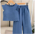 Conjunto infantil Blue Soft Ruffle
