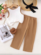Conjunto infantil Neutral Rib Chic