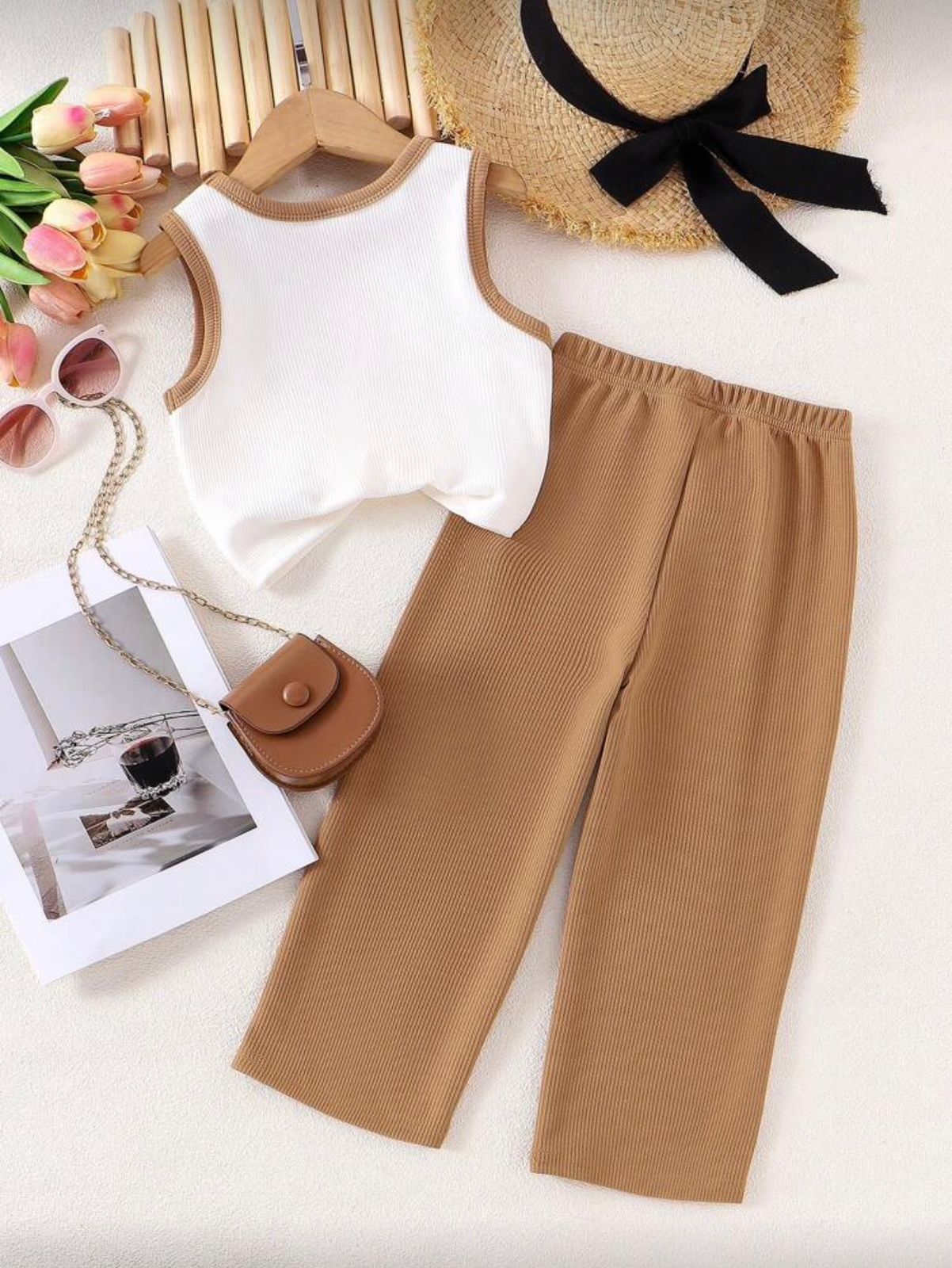 Conjunto infantil Neutral Rib Chic