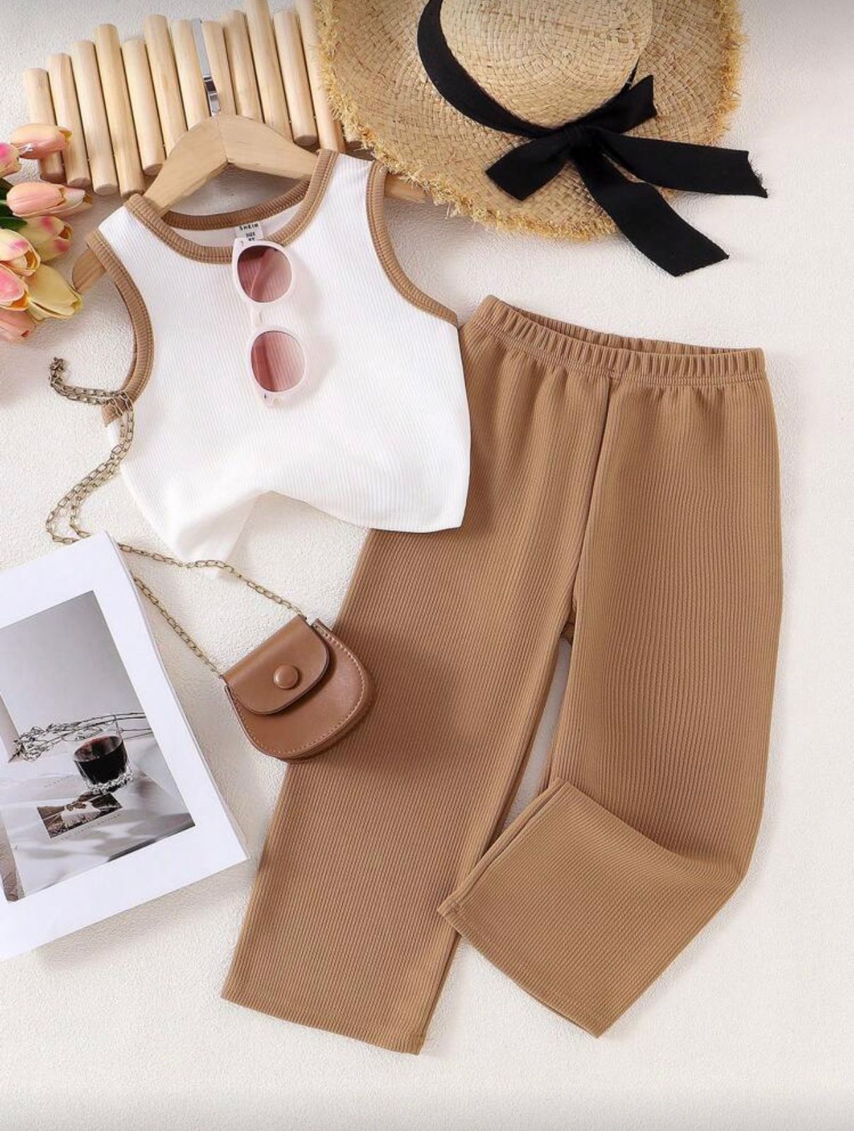 Conjunto infantil Neutral Rib Chic