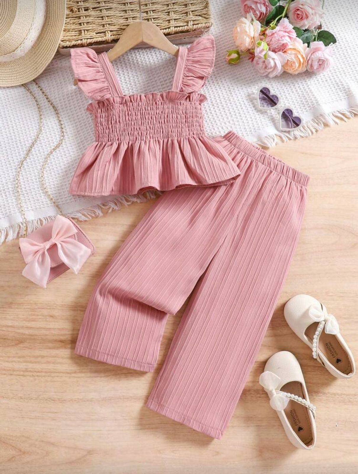 Conjunto infantil Blush Ruffle Dream