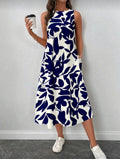 Vestido de Dama Blue Garden Flow