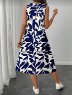 Vestido de Dama Blue Garden Flow