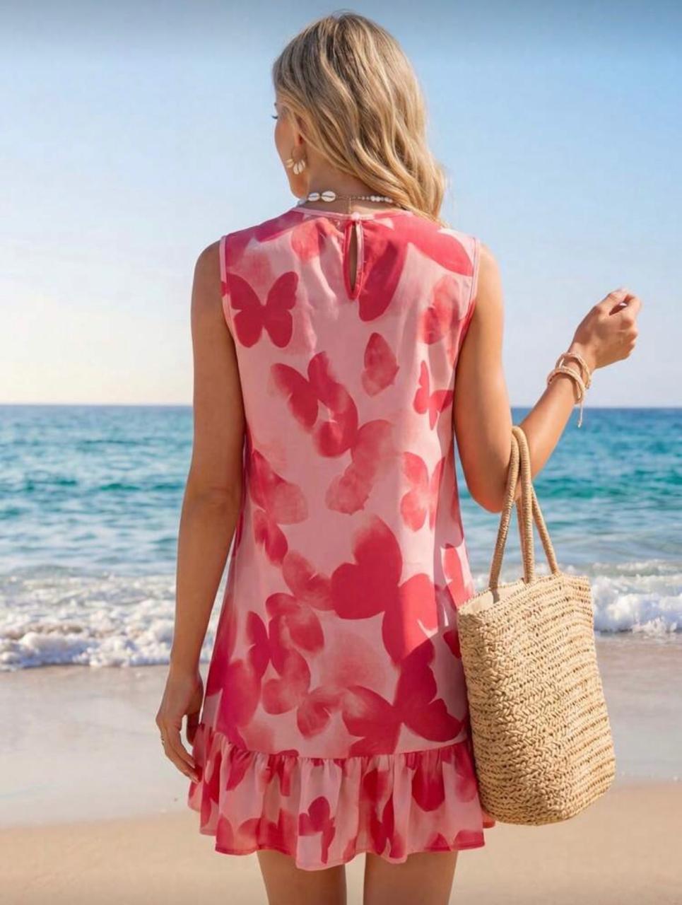Vestido de Dama Pink Butterfly Breeze