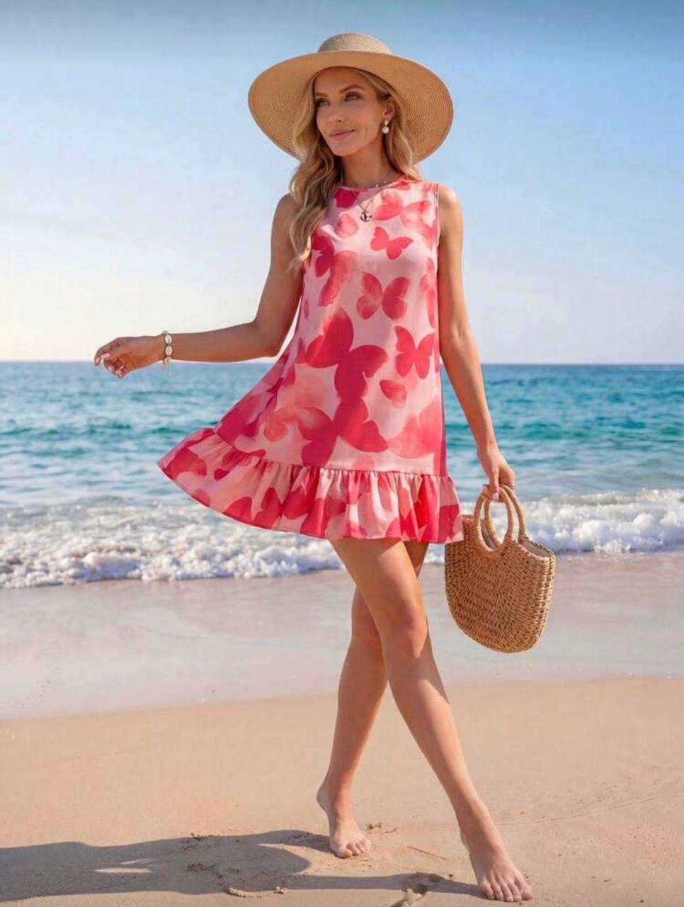 Vestido de Dama Pink Butterfly Breeze
