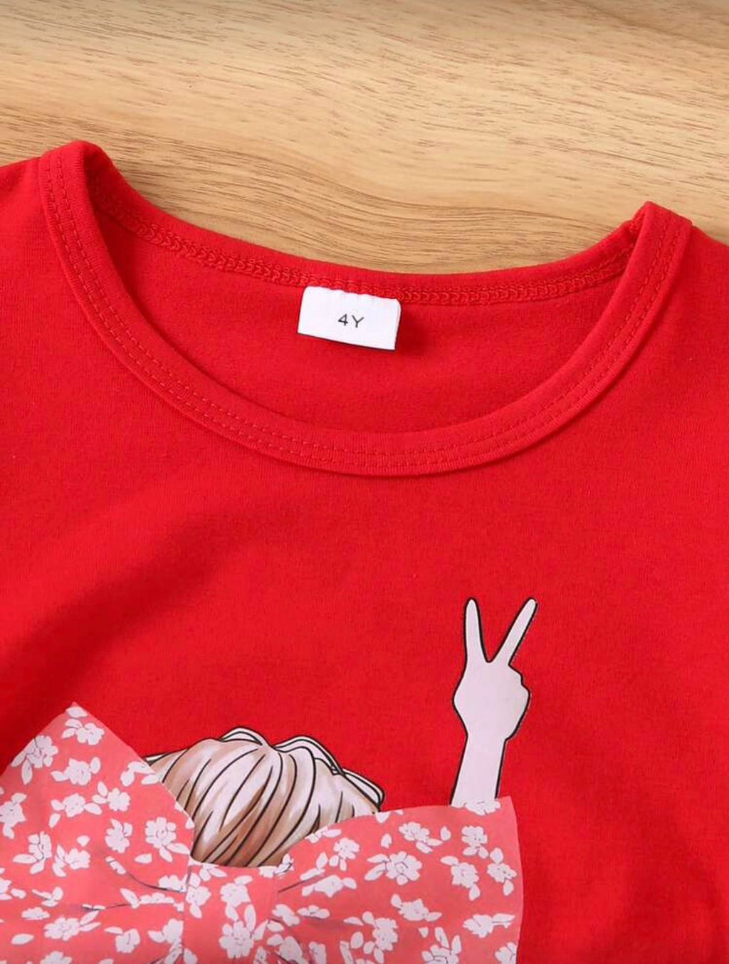 Conjunto infantil Red Bow Blossom