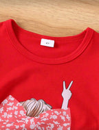 Conjunto infantil Red Bow Blossom