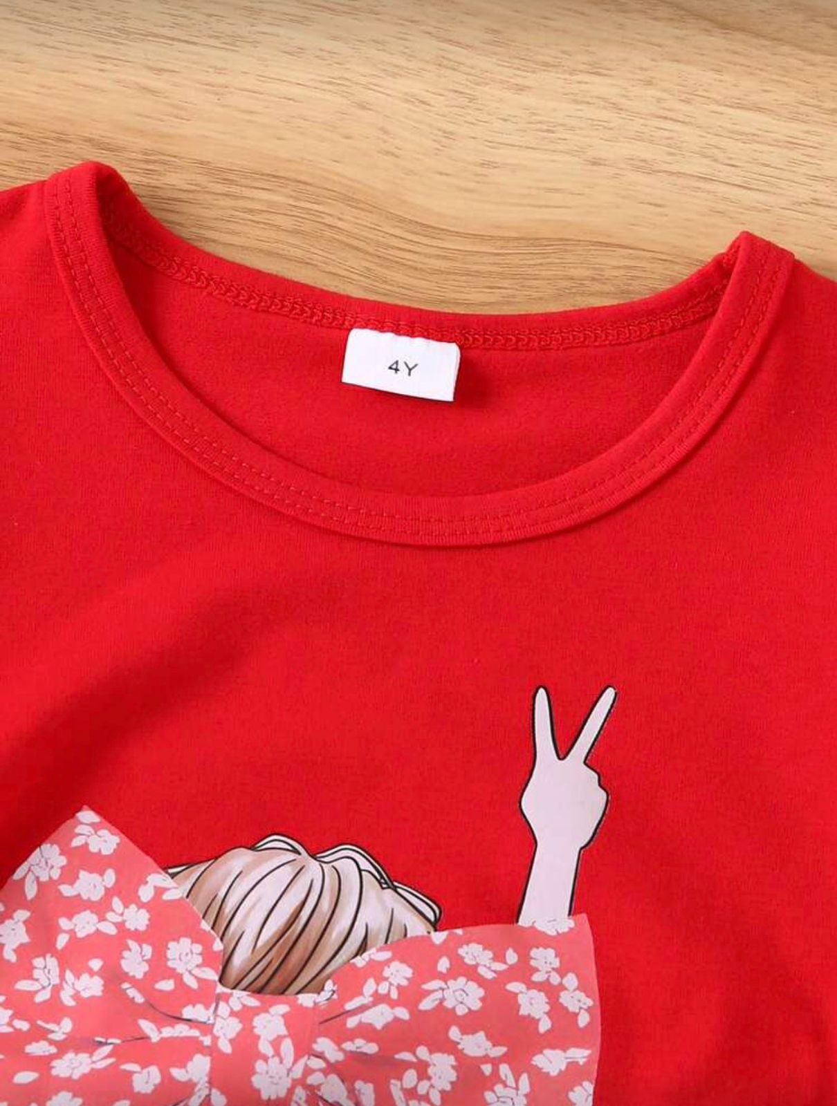 Conjunto infantil Red Bow Blossom