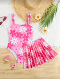 Traje de Baño Infantil Pink Daisy Set